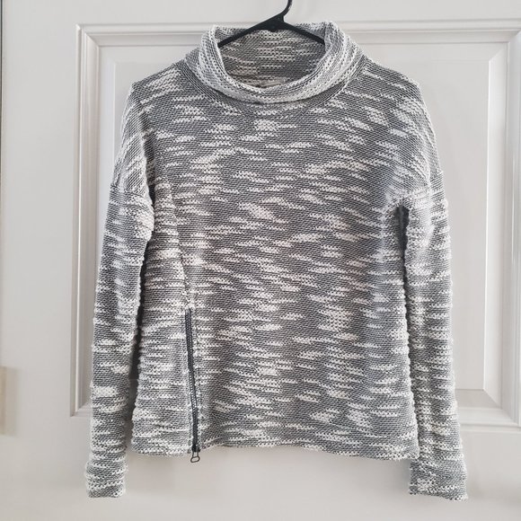 CONVERSE One Star Cowl Neck Pullover Sweater Side Zip SZ XS - Picture 1 of 14